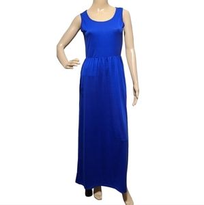 NWT Women's Missky Long Royal Blue Sleeveless Maxi Dress